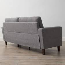 Brookside Brynn 76 Upholstered Square Arm Sofa Light Grey