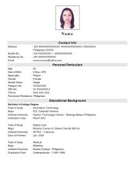 Resume For Jobs Format Under Fontanacountryinn Com