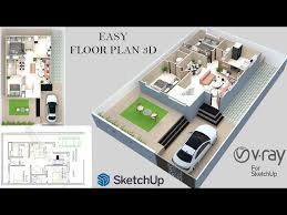 how to create 3d floor plan l 2d to 3d