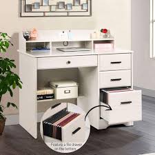 Shop our best selection of executive desks to reflect your style and inspire your home. Buy Computer Desk With Drawers And Hutch Farmhouse Home Office Desk Writing Table Wood Executive Desk Student Desk With File Drawer For Bedroom Small Space White Oak Online In Turkey B0921rrsg4