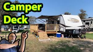 rv deck ideas for stationary cers