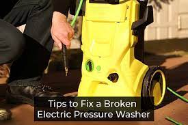 fix a broken electric pressure washer