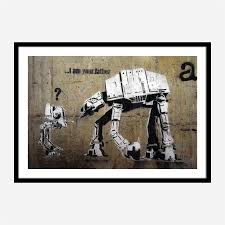 I am your father banksy framed art giclee art print. I Am Your Father Banksy Wall Art