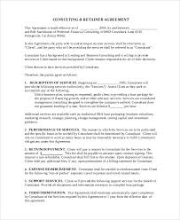 Sample Business Consulting Agreement 7 Documents In Pdf