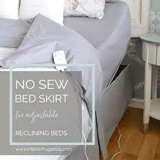 No Sew Tailored Bed Skirt For An