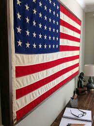 American Flag Bedroom Framed Flag