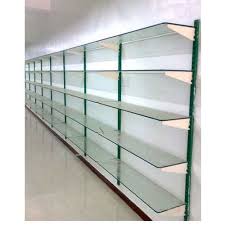 plain wall mounted glass shelves for