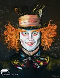 Mad Hatter Art Print Alice In