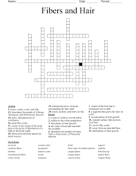 fibers and hair crossword wordmint