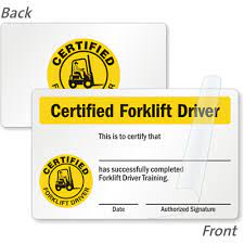 / 25+ training schedule templates. Forklift Certification Cards Forklift Driver Wallet Cards