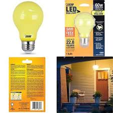 Feit 5w A19 Yellow Bug Light Led Lamp Marvel Lighting