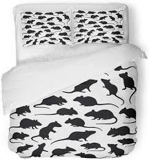 kxmdxa 3 piece bedding set mice rat and