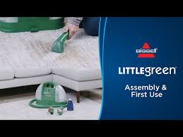little green portable carpet cleaner