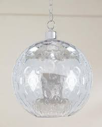 Textured Bubble Glass Globe Pendant