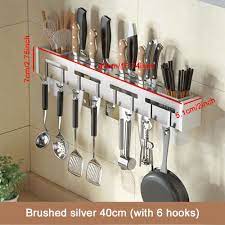 stainless steel kitchen utensil storage