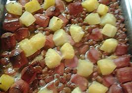 Bake uncovered for 1 hour and 15 minutes or until thickened and bubbly. Recipe Of Ultimate Bake Beans Hotdogs And Pineapple Casserole Best Recipes Us