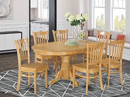 Get free shipping on qualified seats 6 people, round patio dining sets or buy online pick up in store today in the outdoors department. Amazon Com East West Furniture Dinette Set 6 Fantastic Wood Dining Chairs A Stunning Dinner Table Oak Color Wooden Seat Oak Butterfly Leaf Round Dining Table Furniture Decor