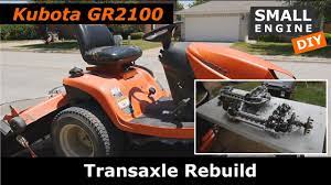 kubota gr2100 transaxle removal and