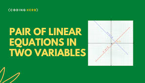 Linear Equations In Two Variables