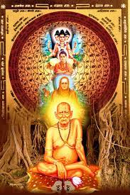 Generic zari work photo of swami samarth maharaj in golden frame (silver) : Swami Samarth Wallpapers Wallpaper Cave