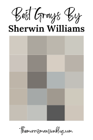 20 best gray paint colors by sherwin