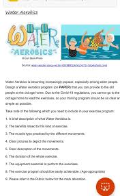 solved water aerobics source water