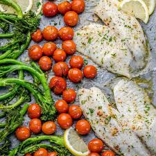 sheet pan oven baked tilapia recipe