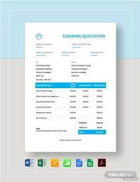A housing society collects charges under various heads, including property taxes, utility charges, repairs and maintenance, formation of a sinking fund, insurance charges and other fees. Free 9 Cleaning Quotation Samples In Pdf Ms Word Pages Google Docs Google Sheets Excel Numbers