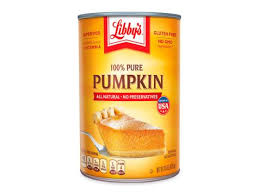 famous pumpkin pie and canned puree