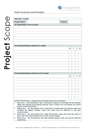 Project Scope Statement Templates Examples Template Lab Within It