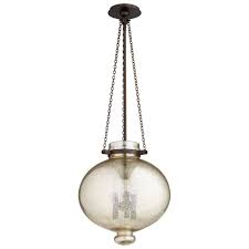 Cydney 3 Light Mercury Glass Pendant Light