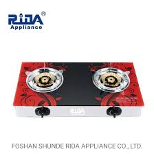 burner red glass top gas stove china