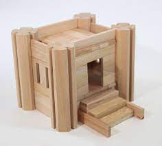 un jeu de construction en bois écolo