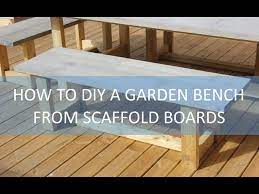 diy scaffold board garden bench project