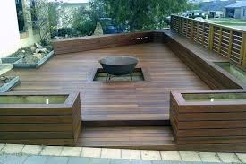 Deck Fire Pit Ideas Wood Safe Designs