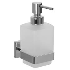 Wall Mount Frosted Glass Soap Dispenser