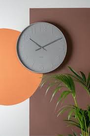 Mr Grey Numbers Wall Clock