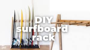 how to make a surfboard rack diy video
