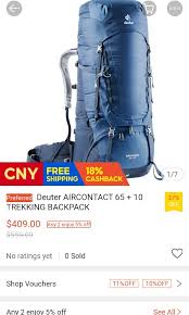 deuter aircontact 65 10 backpack