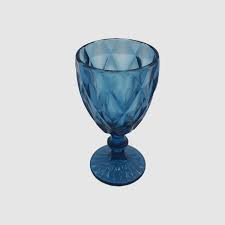 Vintage Wine Glass Blue Bijou Sa