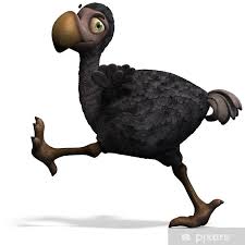 Funny Toon Dodo Bird 3d Rendering