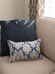 Small Blue Velvet Cushion Cover Blue