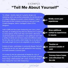 your story in an interview