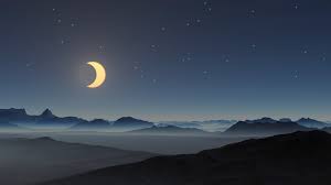desert night moon scenery 4k wallpaper