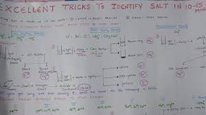 Mind maps are very popular and considered as one of the most useful tools. Salt Analysis Tricks For Practical Exams Youtube