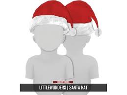 Learn to crochet santa hat. Littlewonders Santa Hat Sims 4 Toddler Sims 4 Sims 4 Clothing