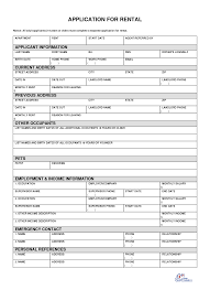 016 Rental Application Form Template 359101 Free Fascinating