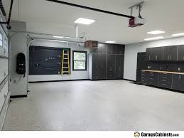 1.5 thick solid rubberwood block top; All Dream Garages Must Include A Garage Workbench With Storage Garagecabinets Com