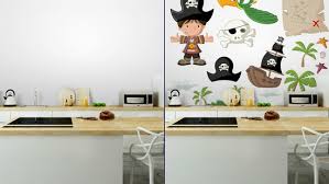 Wall Mural Cartoon Pirate Boy With