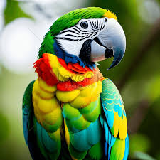 beautiful and colorful parrot picture